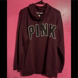 VS PINK Cowl Neck Pullover Sweatshirt